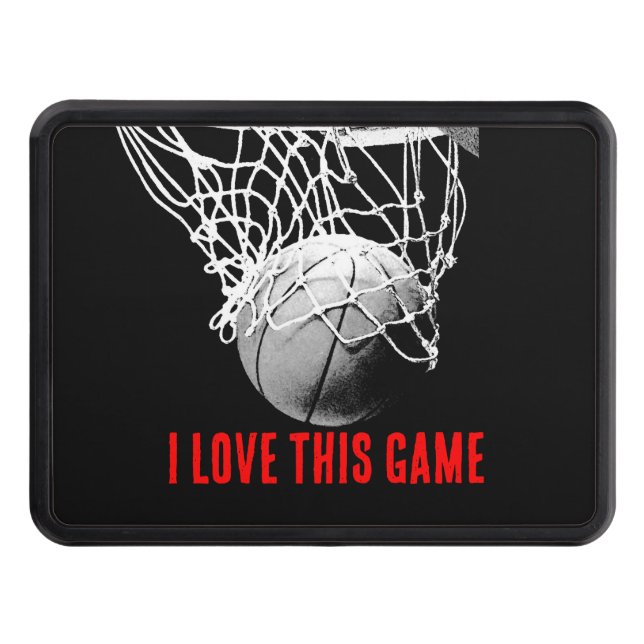 Cubierta Para Remolque Baloncesto de amor blanco y negro (Anverso)