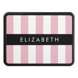 Cubierta Para Remolque Bandas rosadas, Patrón rayado, Líneas, Su Nombre