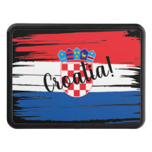 Bandera de Croacia de pincel artístico