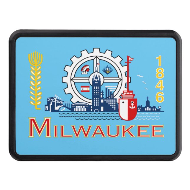 Cubierta Para Remolque Bandera de la ciudad de Milwaukee (Anverso)