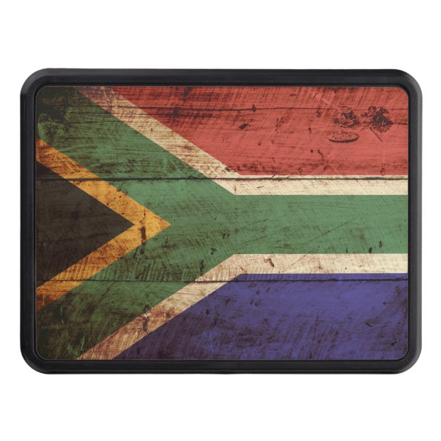 Cubierta Para Remolque Bandera de Suráfrica en grano de madera viejo (Anverso)