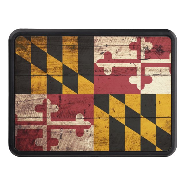 Cubierta Para Remolque Bandera del estado de Maryland en grano de madera (Anverso)
