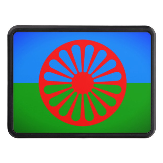 Cubierta Para Remolque Bandera del pueblo romaní (Anverso)