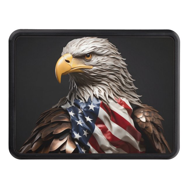 Cubierta Para Remolque Bandera estadounidense del águila baldosa patrióti (Anverso)