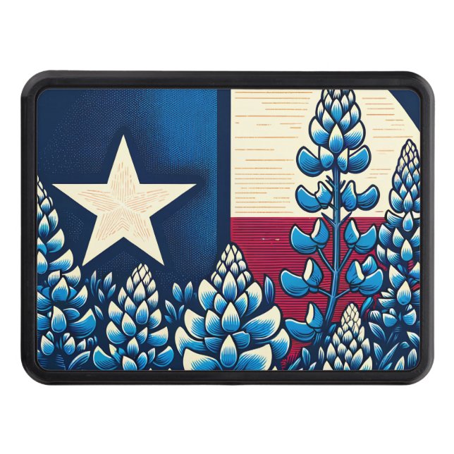 Cubierta Para Remolque Bandera Estatal de Bluebonnets de Texas Orgullo (Anverso)