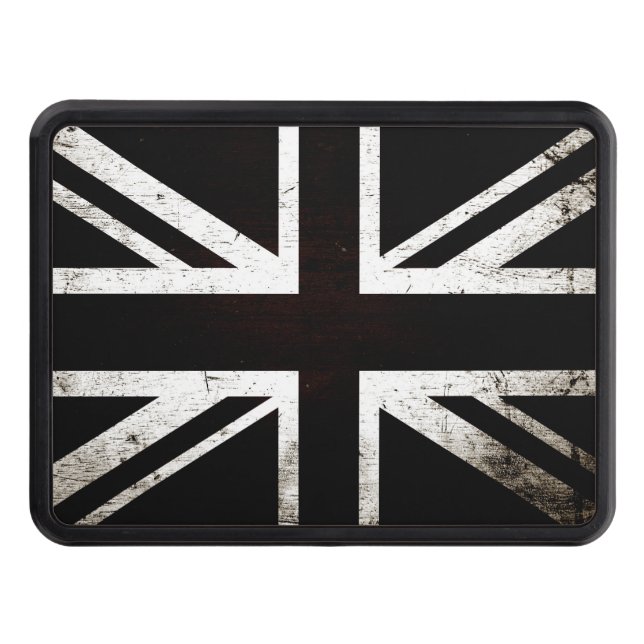Cubierta Para Remolque Bandera negra 4 de Inglaterra del Grunge (Anverso)