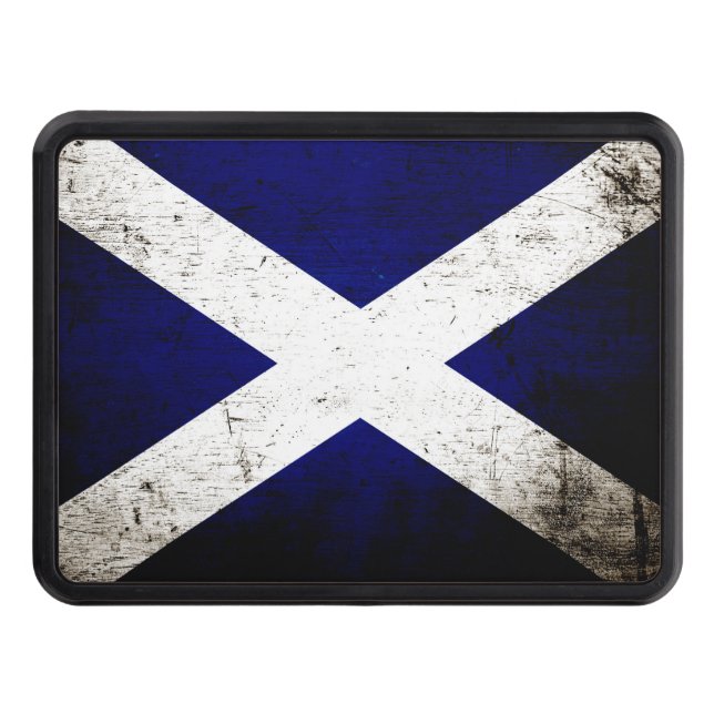 Cubierta Para Remolque Bandera negra de Escocia del Grunge (Anverso)