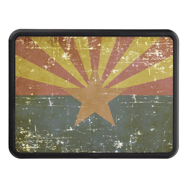 Cubierta Para Remolque Bandera patriótica gastada del estado de Arizona (Anverso)
