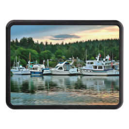 Cubierta Para Remolque Barcos al atardecer en la isla Bainbridge