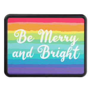 Cubierta Para Remolque Be Merry and Bright Rainbow Navidades