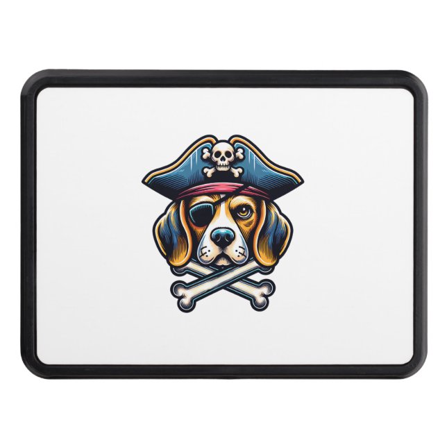 Cubierta Para Remolque Beagle Pirate Costume Skull Crossbone Dog Amantes (Anverso)