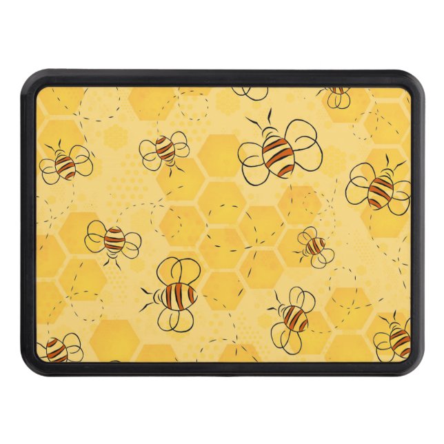 Cubierta Para Remolque Bee Buzzing Honey Bees Cute (Anverso)