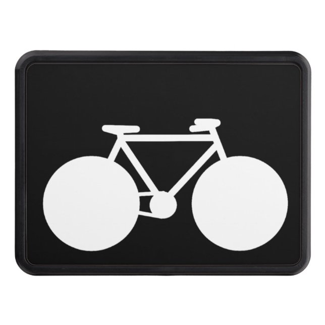 Cubierta Para Remolque Bicicleta blanca negra (Anverso)