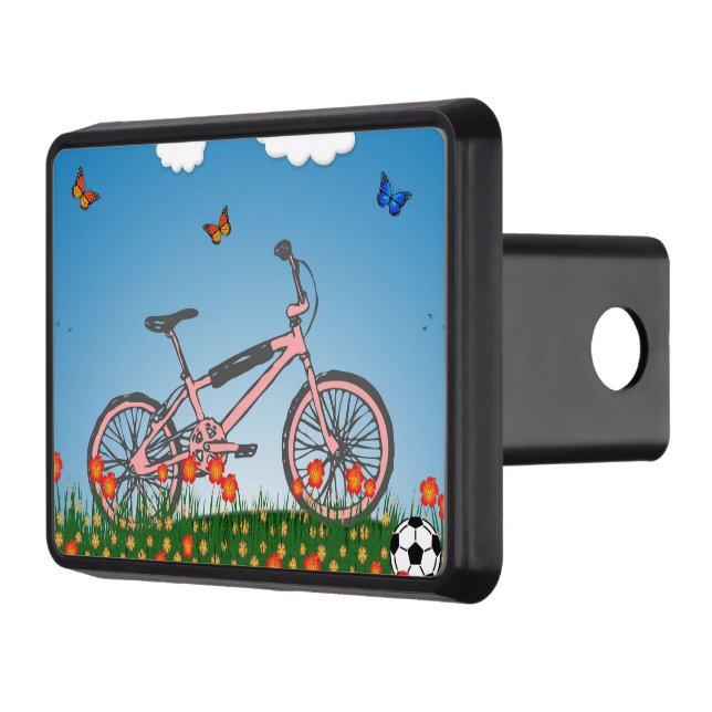 Cubierta Para Remolque Bicicleta rosada (Izquierda)