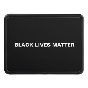 Cubierta Para Remolque Black Lives Matter blanco negro simple minimalista