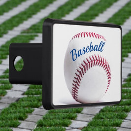 Cubierta Para Remolque Blanco Rojo y Béisbol Azul personalizado