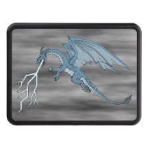 Blue Dragon Spitting Lightning