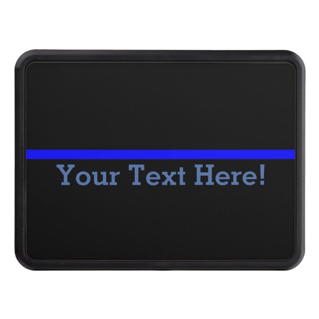 Cubierta Para Remolque Blue Line fino simbólico personaliza esto (Anverso)