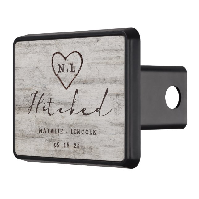 Cubierta Para Remolque Boda de Birch Rústica, enamorada de las novias tal (Izquierda)