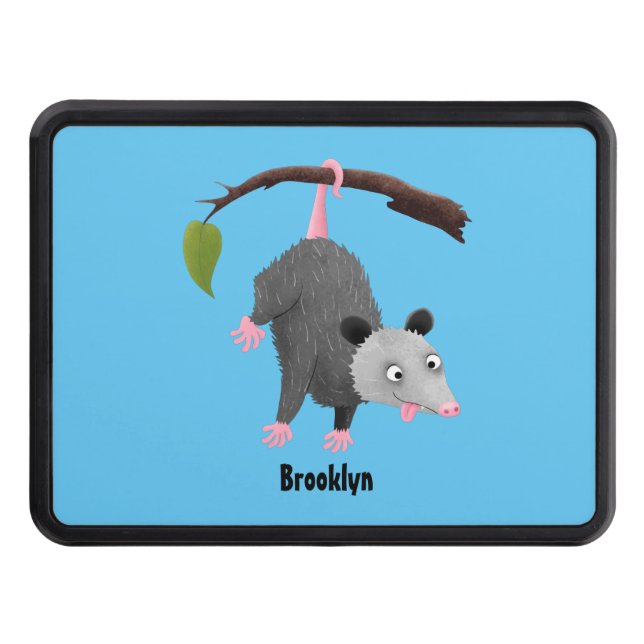 Cubierta Para Remolque Bonito opossum colgando de un personalizado de suc (Anverso)