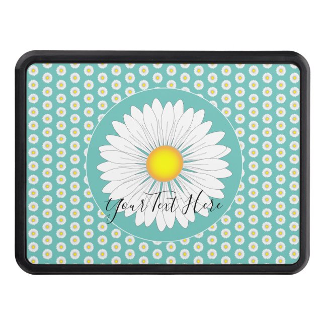 Cubierta Para Remolque Bonito verde azulada Pequeña margarita Personaliza (Anverso)