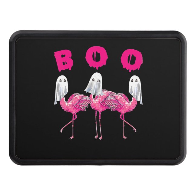Cubierta Para Remolque Boo Flamingo Halloween Flamingo Ghost (Anverso)