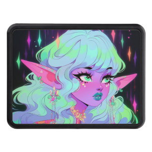 Cubierta Para Remolque Bright Neon Fantasy Elf Anime Chica