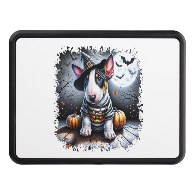 Cubierta Para Remolque Bull Terrier Dog Halloween (Anverso)