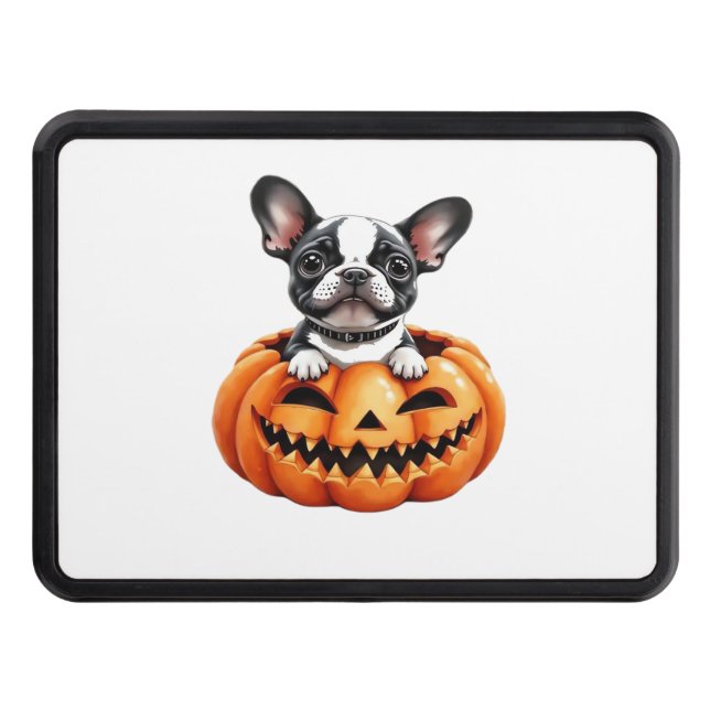 Cubierta Para Remolque Bulldog francés Happy Halloween calabaza Classic T (Anverso)