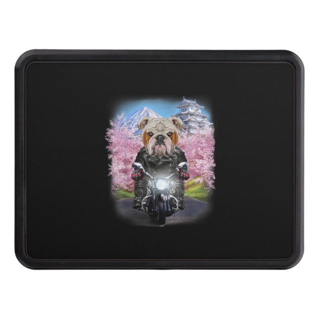 Cubierta Para Remolque Bulldog Inglés En Moto Tour Sakura Japonés (Anverso)