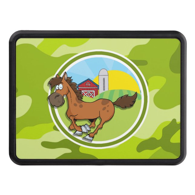 Cubierta Para Remolque Caballo personalizado; camo verde brillante, camuf (Anverso)