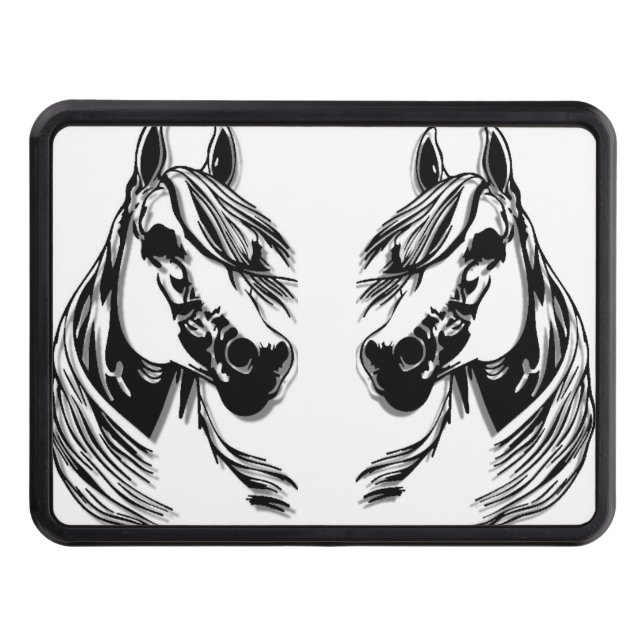 Cubierta Para Remolque cabezas de caballo 3D (Anverso)