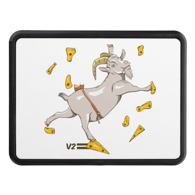 Cubierta Para Remolque Cabra de escalada en roca con rocas (Anverso)