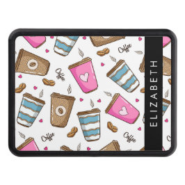 Cubierta Para Remolque Café, Frijoles para café, corazón, tu nombre