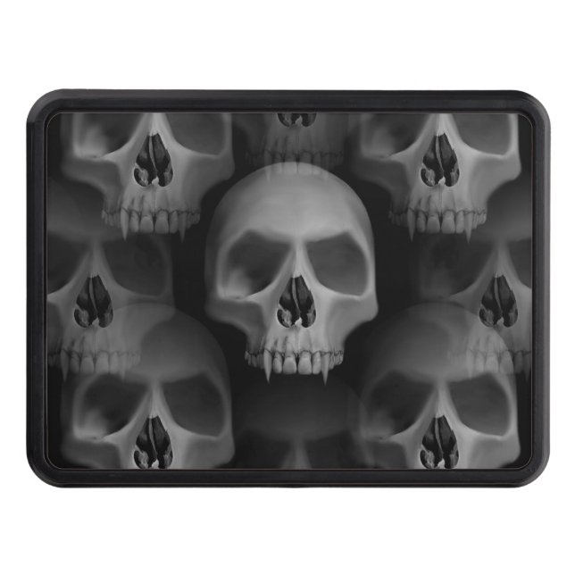 Cubierta Para Remolque Calaveras de malvado gótico (Anverso)