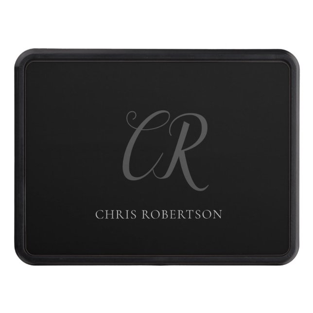 Cubierta Para Remolque Caligrafía Monograma Nombre Regalo Personalizado G (Anverso)