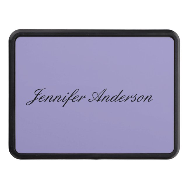 Cubierta Para Remolque Caligrafía Pastel Pale Purple personalizada (Anverso)