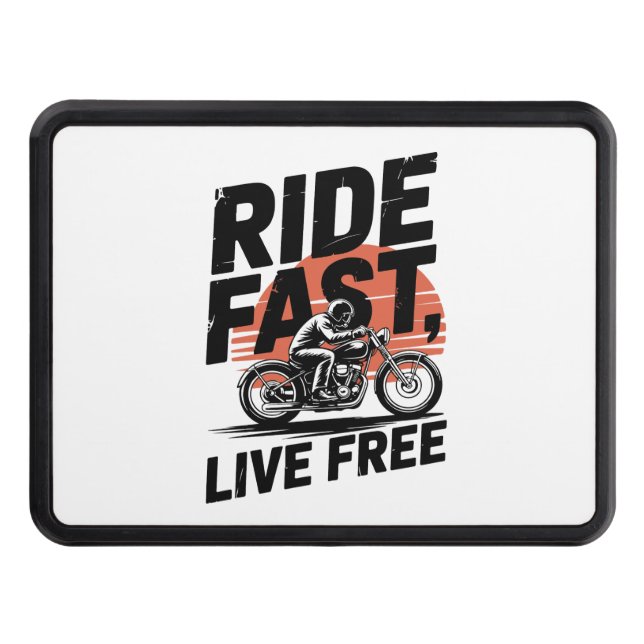 Cubierta Para Remolque Camisas Bicyclist Fast Live Free (Anverso)