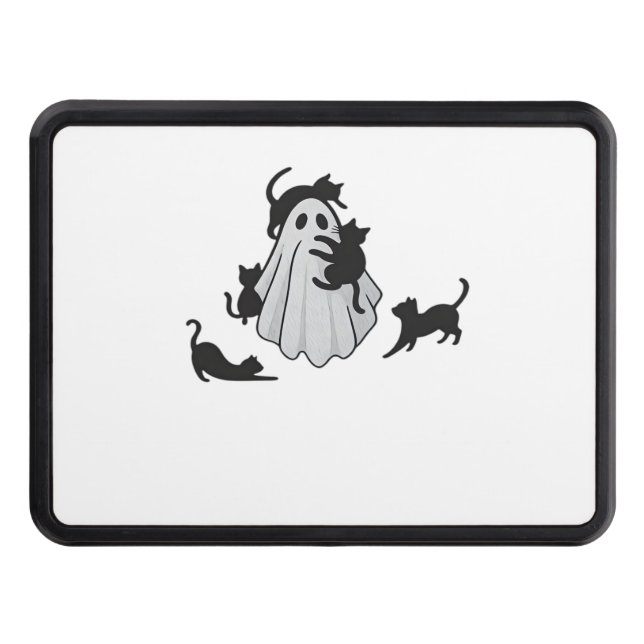 Cubierta Para Remolque Camiseta Clásica Camiseta Clásica de Ghost y Gatos (Anverso)