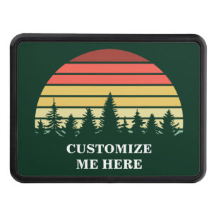 Cubierta Para Remolque Camping de Personalizable verde al atardecer