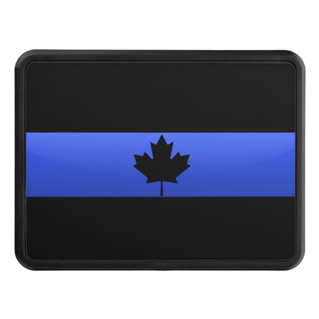 Cubierta Para Remolque Canadian Thin Blue Line Hitch Cover (Anverso)