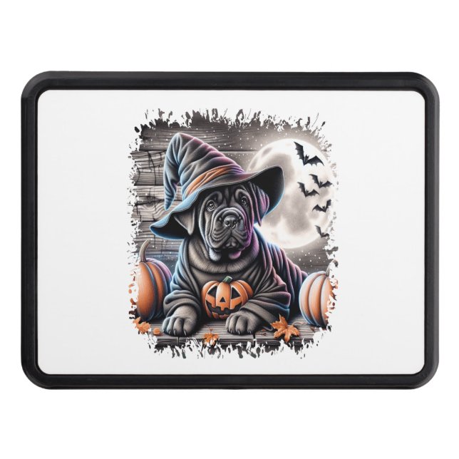 Cubierta Para Remolque Cane Corso Dog Halloween (Anverso)