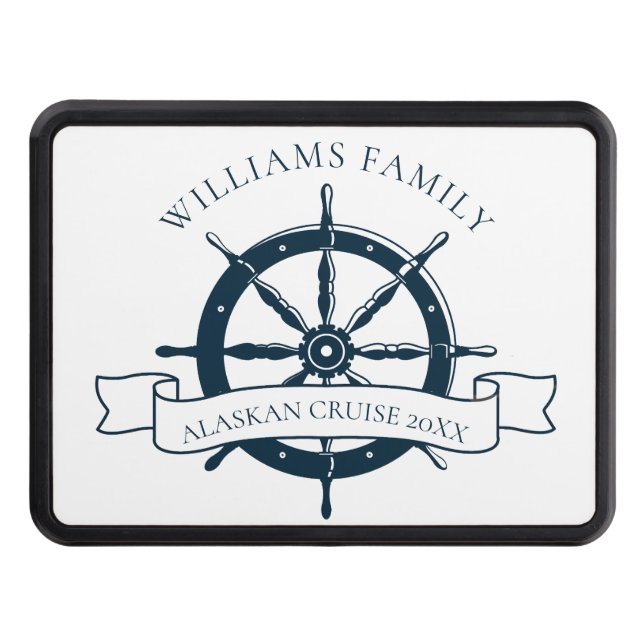 Cubierta Para Remolque Capitán de barco de crucero personalizado (Anverso)