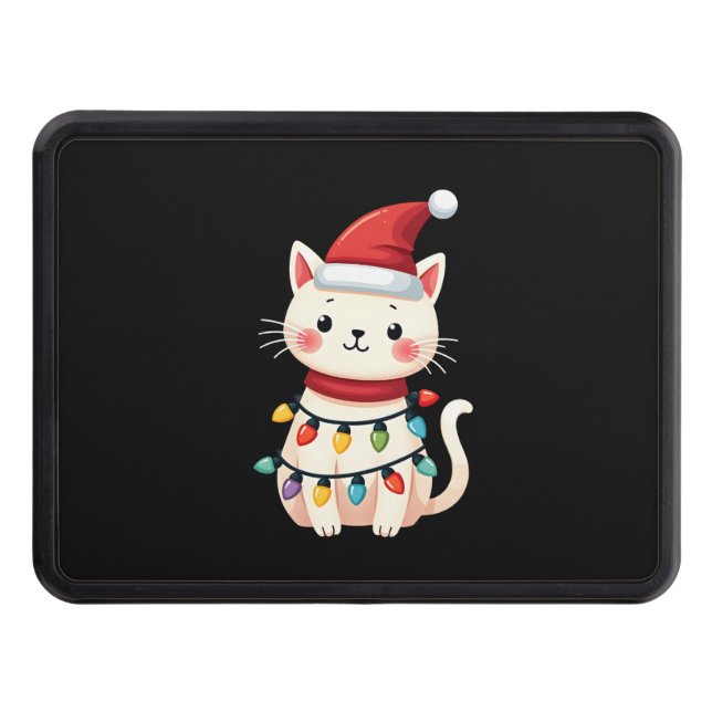 Cubierta Para Remolque Cat Christmas Tree Christmas (4) (Anverso)