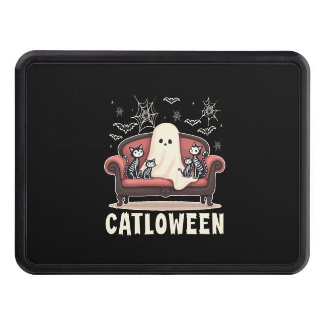 Cubierta Para Remolque Catloween Ghost Halloween (Anverso)