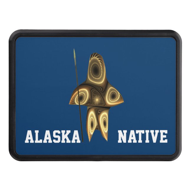 Cubierta Para Remolque Cazador inuit fractal - Nativo de Alaska (Anverso)