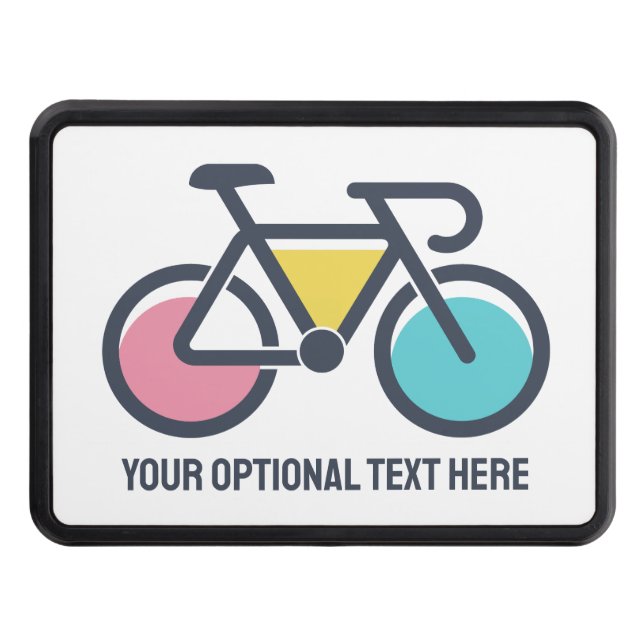 Cubierta Para Remolque Ciclismo de texto personalizado (Anverso)