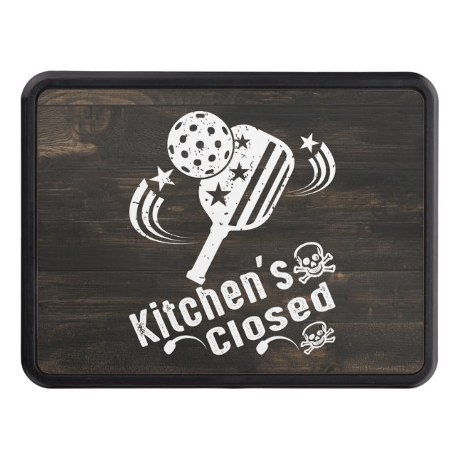 Cubierta Para Remolque Cierra la Cocina de Pickleball de moda retro vinta (Anverso)