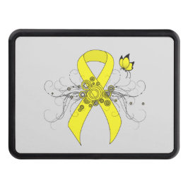 Cubierta Para Remolque Cinta de conciencia amarilla con mariposa