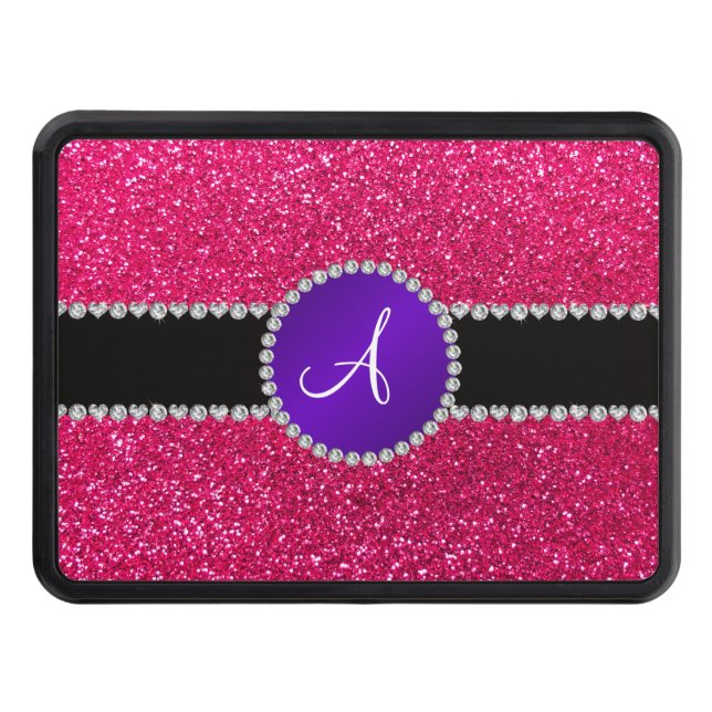 Cubierta Para Remolque Círculo púrpura del diamante del purpurina del (Anverso)